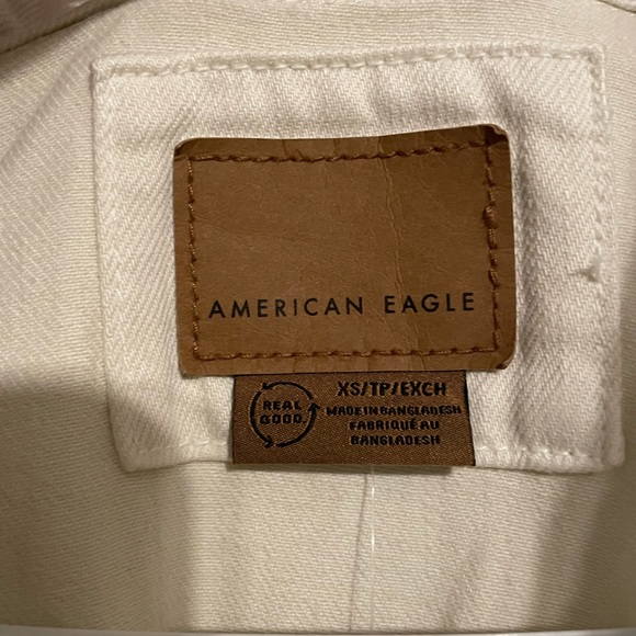 NWT American eagle cream jean jacket - Picture 7 of 7